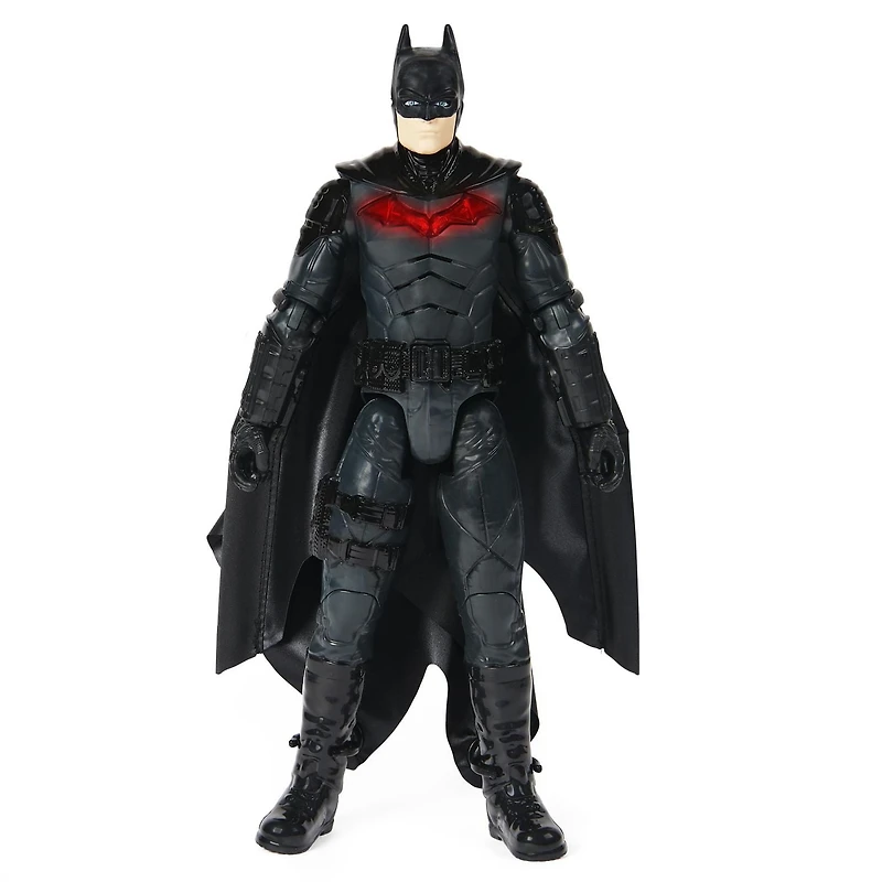 DC Comics, Batman 12-inch Wingsuit Action Figure with Lights and Phrases, Expanding Wings, The Batman Movie Collectible Kids Toys for Boys and Girls Ages 3 and up