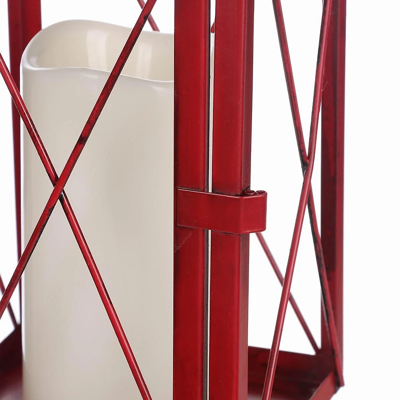 Holiday Time 13" LED Metal Lantern Decor
