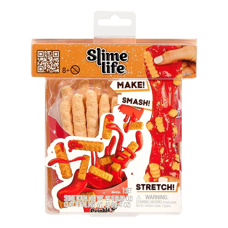 Slime Life French Fries DIY Slime Kit - Unboxing Ingredients to Make, Smash, and Stretch Your Food Slime, Ages 8+
