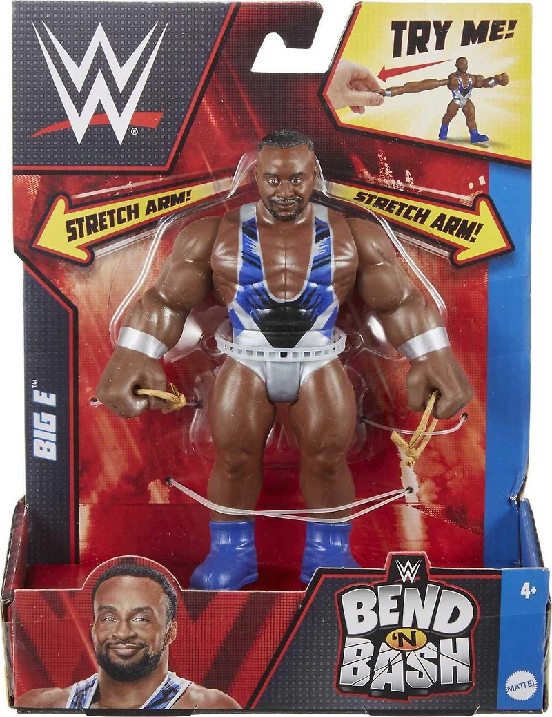 WWE Bend ‘N Bash Action Figure Big E, 5.5-inch Collectible for Ages 6 Years Old & Up