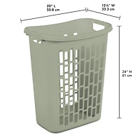 Sterilite Manne à Linge Ouverte Rectangulaire- Vert STERILITE PANIER OUVERT