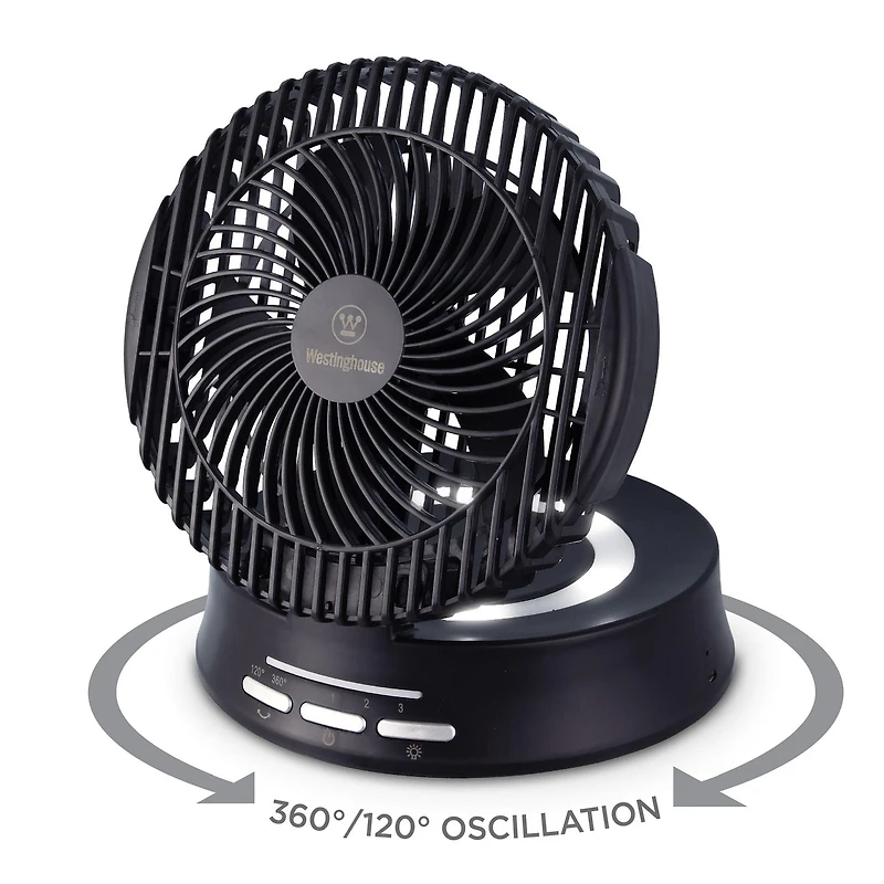 WESTINGHOUSE 8" FOLDING RECHARGEABLE FAN