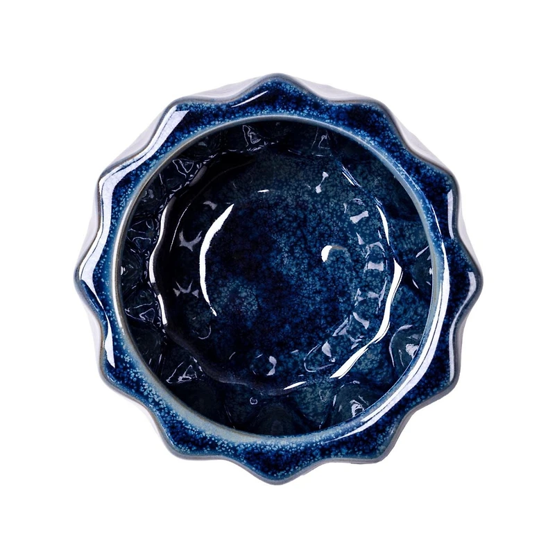 Better Homes & Gardens 5" Ceramic Geometric Pot-White, Flower pot