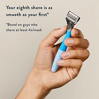 Harry's Men's Razor: 1 Glacier Razor Handle + 2 Razor Blade Cartridges, 1 handle + 2 Cartridges