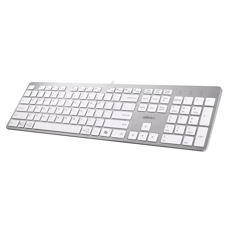 Clavier de bureau à commutateur ciseaux multi-OS (blanc)