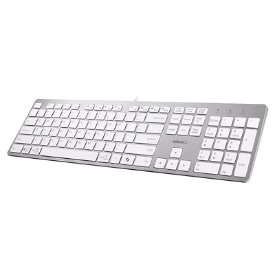 Clavier de bureau à commutateur ciseaux multi-OS (blanc)