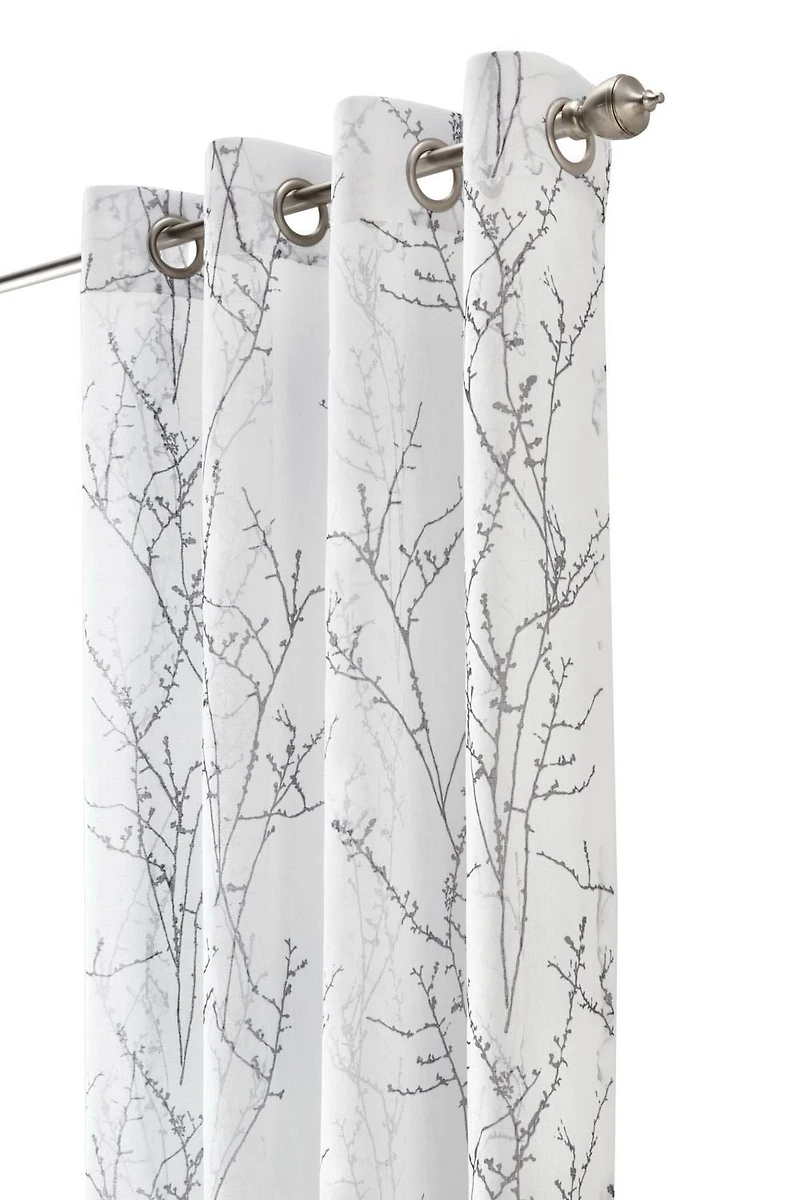 Lunette rideau d'intérieur à oeillets filtrant la lumière