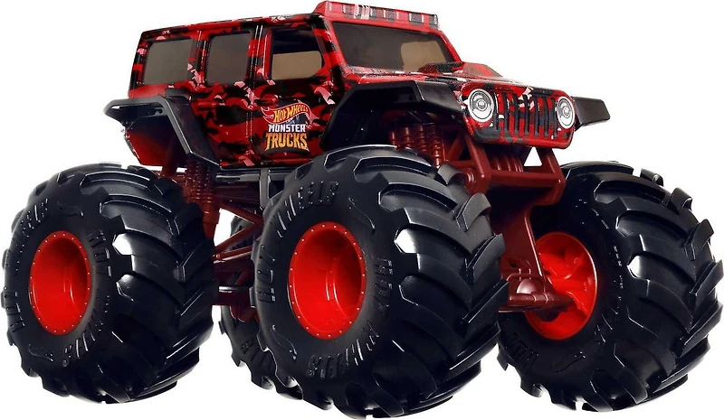 Hot Wheels Monster Trucks 1:24 Scale Jeep Wrangler Vehicle