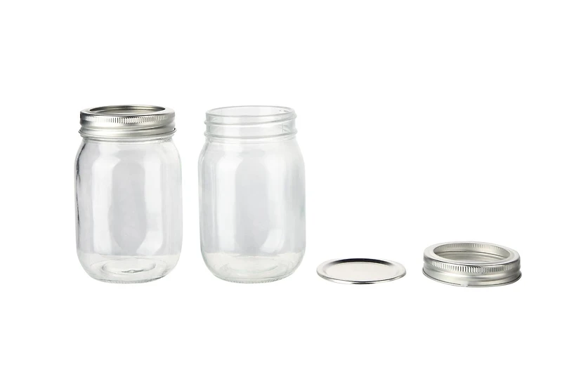 Mainstays Pots En Verre Clair, 500ml, 36 Pièces Pot en verre