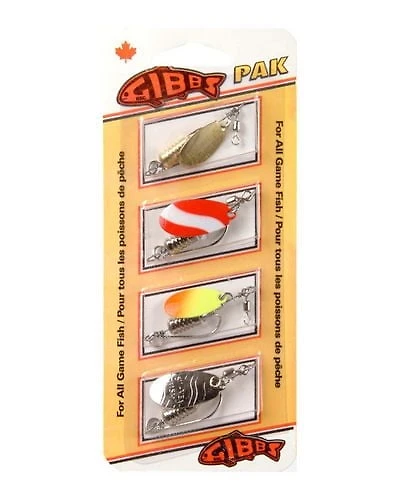 Gibbs Silvex Spinner Kit Cuillères de pêche à la traîne/lancer