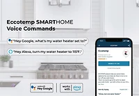 Eccotemp SmartHome 2.5 Gallon Electric Mini Tank Water Heater with Voice Commands