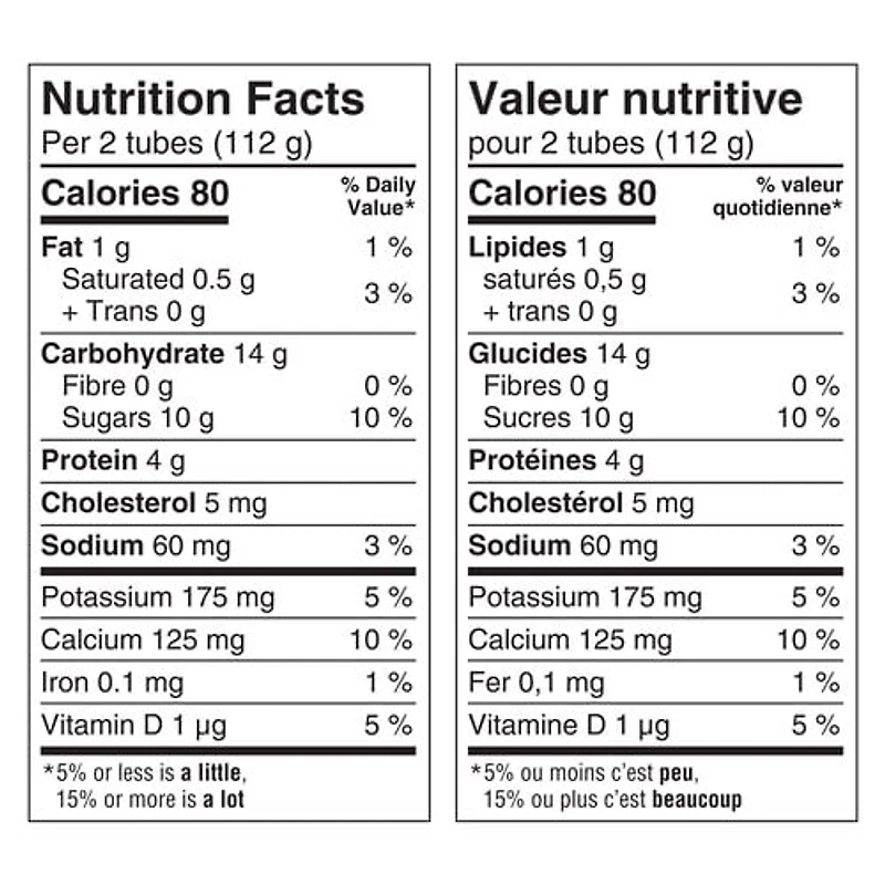 Yoplait 1% de tubes de yaourt, édition spéciale Gomme Balloune, collations pour enfants 8 x 56 g