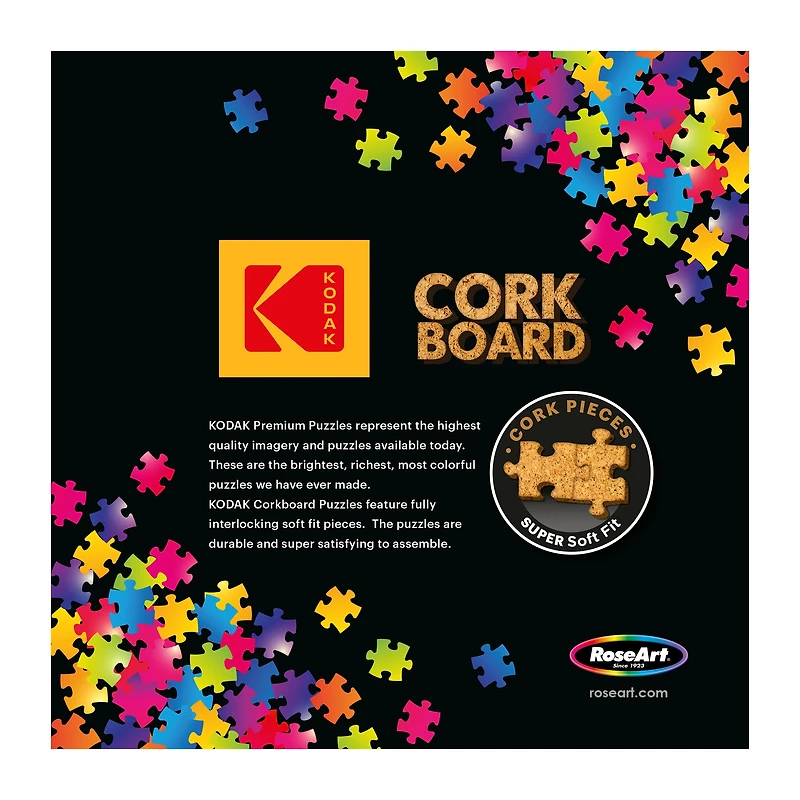 RoseArt - Kodak Cork 1000 pièces -Le café - Puzzle à emboîter pour adultes