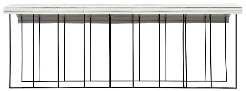 Arrow Carport, 14x42x14, Eggshell