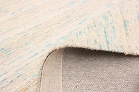 ECARPETGALLERY Tapis Fait à la Main pour Salon, Salle à Manger et Chambre à Coucher Transitionnel Collection Collage 5'1" x 8'0" en Ivoire