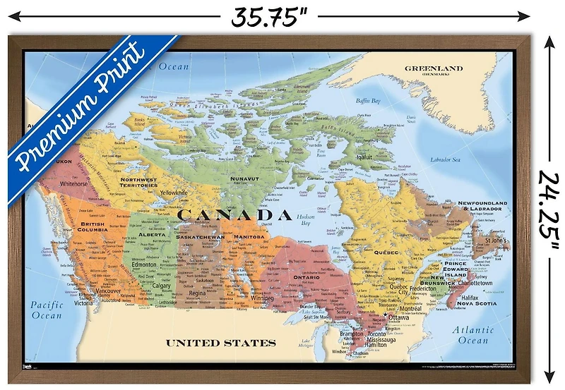 Map - Canada Wall Poster