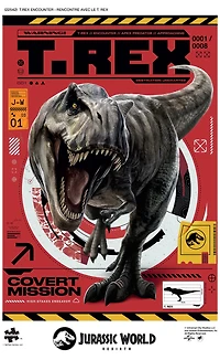 Buffalo Games T. Rex Encounter 300-Piece Interlocking Jigsaw Puzzle for Adults Ages 14-99 Years