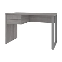 Petite table de Bureau 48L avec Patte de Métal en U Solay de Bestar, gris platine