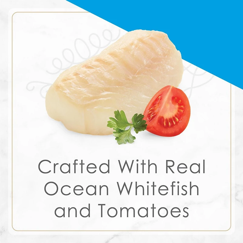 Fancy Feast Petites Ocean Whitefish Entrée with Tomato in Gravy, Wet Cat Food 79.4g, 79.4 g