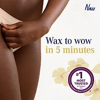 Nair Cire De Résine Allant Au Micro-Ondes Cire Divine Pour Les Jambes Et Le Corps Avec Fleur De Cerisier Japonais Et Huile De Son De Riz, 400g