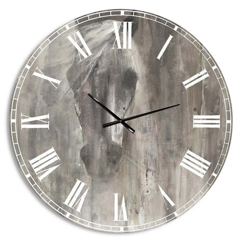 Designart Cheval de ferme horloge murale
