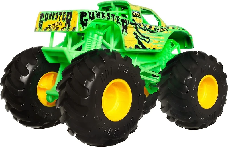 Gunkster de camions en métal moulé sous pression Monster Trucks Hot Wheels à l’échelle 1:24