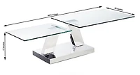 Canadian Manhattan Extendable Coffee Table Silver