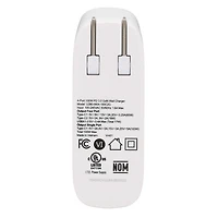 Chargeur mural USB Tripp Lite à 4 ports, 100W PD, technologie GaN, 2 ports USB-C et 2 ports USB-A, blanc