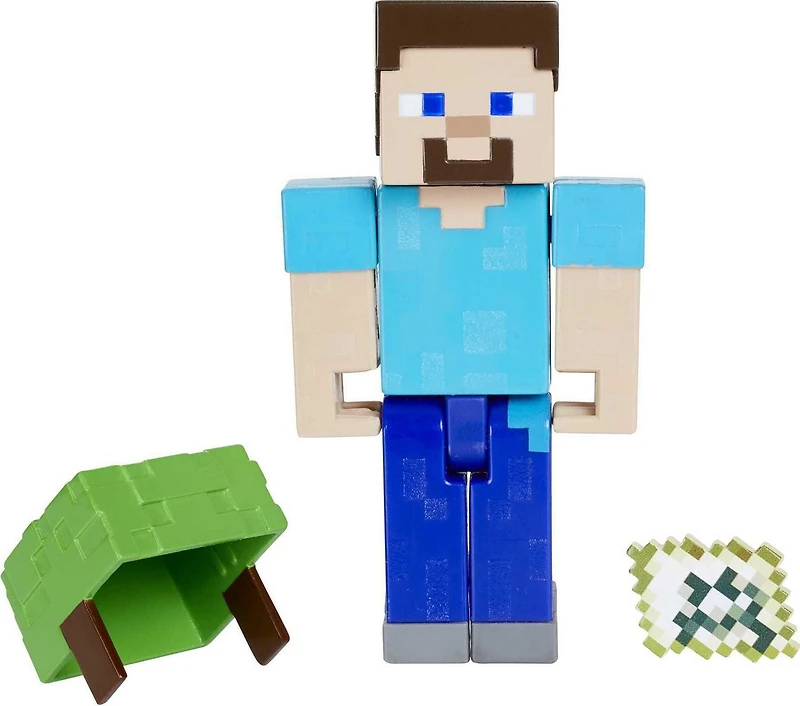 Figurine Steve Aquatique Construction de bloc Minecraft