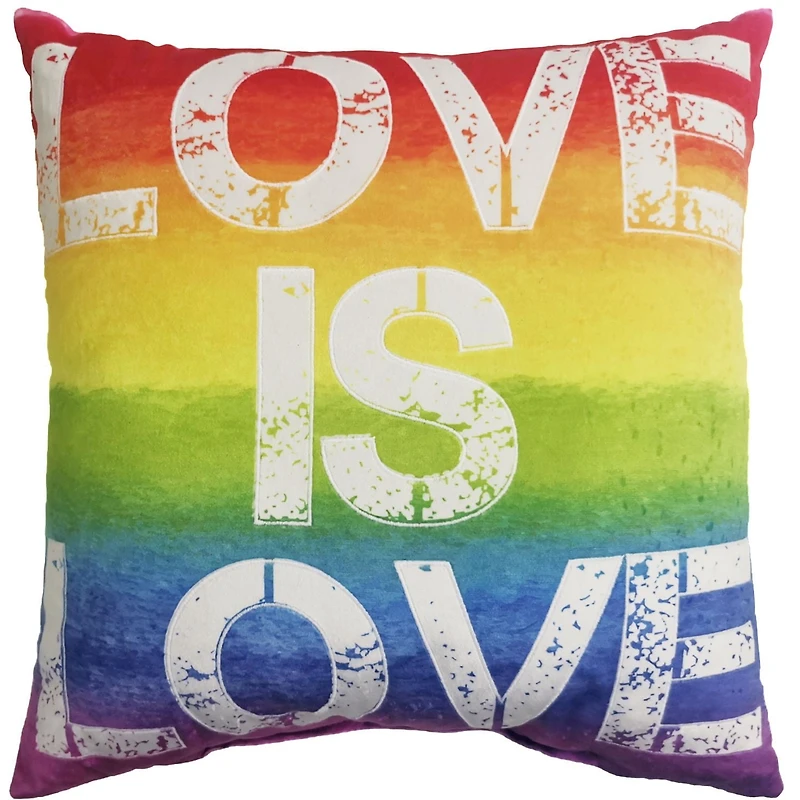 hometrends Coussin Décoratif Pride « Love is Love »