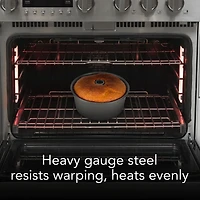 Moule à gâteau des anges Les essentiels en acier antiadhésif de GoodCook, 9,5 po, gris