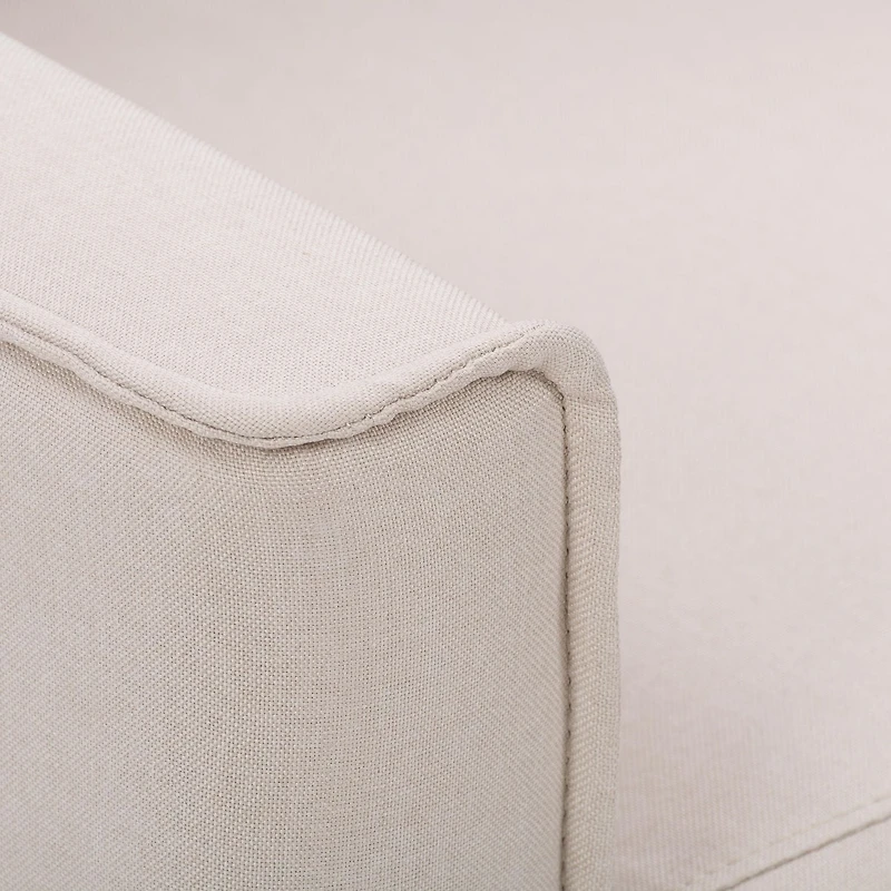 Fauteuil inclinable manuel d'intérieur rembourré en aulne CorLiving avec pieds en bois