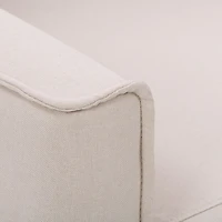 Fauteuil inclinable manuel d'intérieur rembourré en aulne CorLiving avec pieds en bois