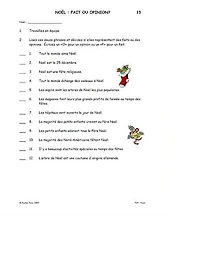 French Reproducible Teaching Activities for the FSL Classroom -Noël Think Kit