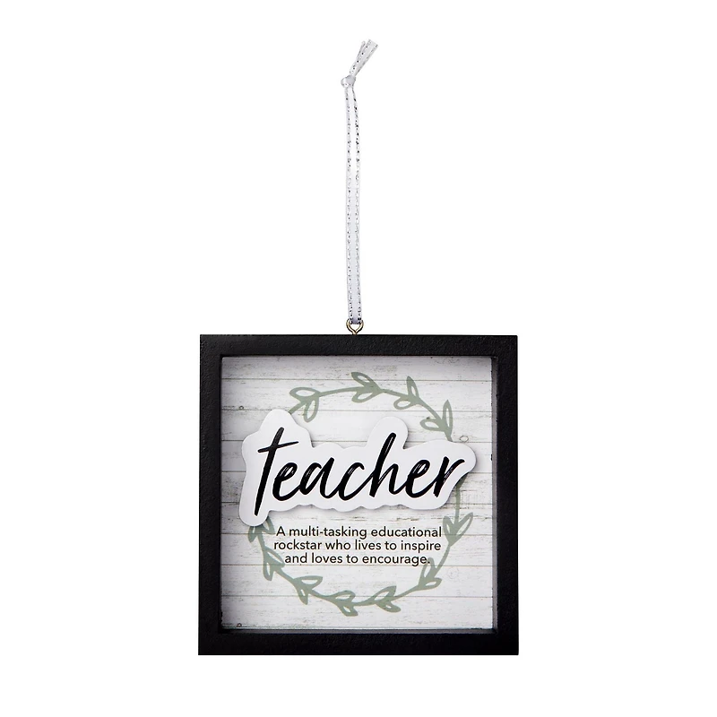 Holiday Time Teacher Ornament
