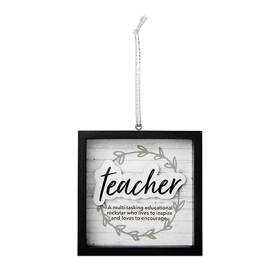 Holiday Time Teacher Ornament