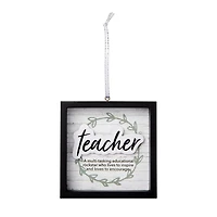 Holiday Time Teacher Ornament