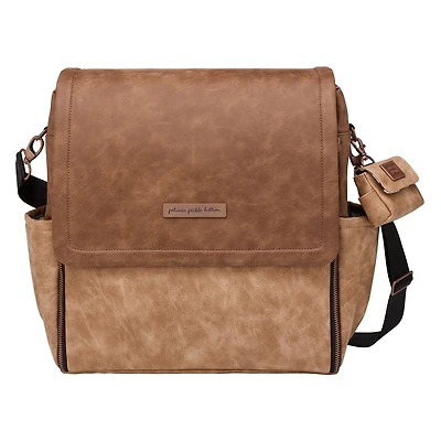Petunia Pickle Bottom Boxy Backpack Sac à couches en noir graphite - Sac à dos à langer - Compartiments isolés