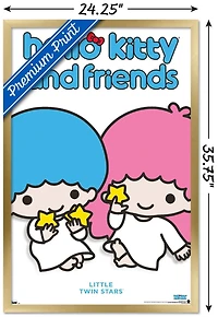 Hello Kitty and Friends: Hello - Little Twin Stars Feature Series Wall Poster with Pushpins