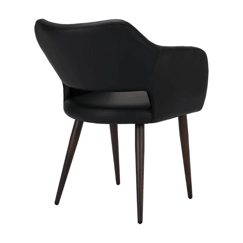 Conference Chair (PU) in Black Set of 2 for Dining Area