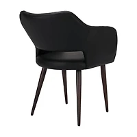 Conference Chair (PU) in Black Set of 2 for Dining Area