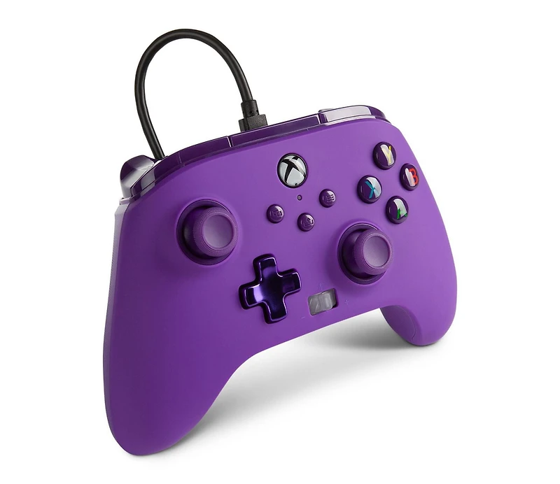 Manette filaire améliorée pour Xbox Series X|S de PowerA – Pourpre royale
