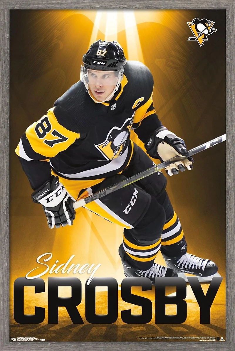 NHL Pittsburgh Penguins - Sidney Crosby 18 Wall Poster, 14.725" x 22.375"