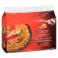 Lucky Me! Instant Pancit Canton Hot Chili Flavour Multipack, 6 x 60g