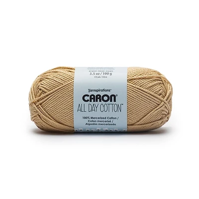 Caron® All Day Cotton™ #4 Worsted (Medium) Cotton Yarn, 3.5oz/100g 173 Yards