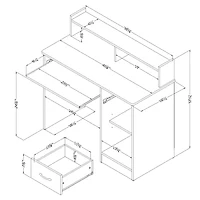 South Shore Smart Basics Desk