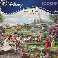 Ceaco Thomas Kinkade Cinderella happily Ever After 1000-Piece Interlocking Jigsaw Puzzle for Adults Ages 14+