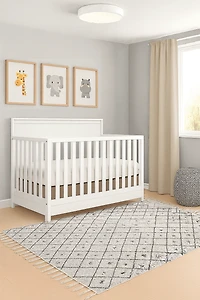 Concord Baby Brady 4-in-1 Crib with Drawer – white