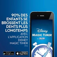 Brosse à dents électrique pour enfants Oral-B, mettant en vedette les personnages de La Reine des neiges 2 de Disney, enfants de 3 ans et plus 1 unité