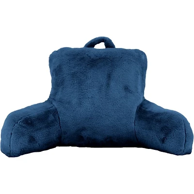 Hometrends Navy Fur Bed Rest, HOMETRENDS BEDREST NAVY